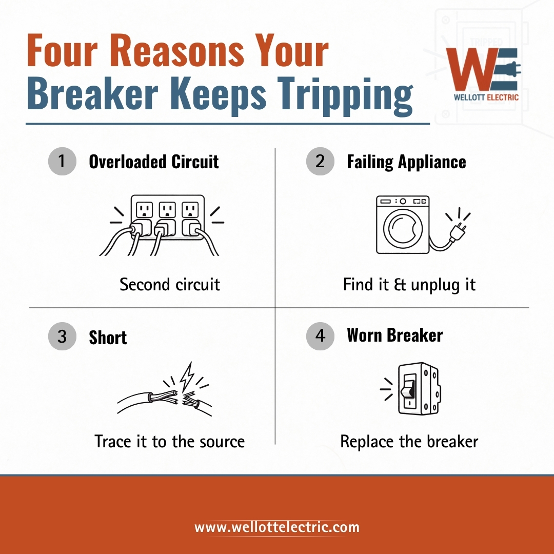Four reasons your breaker keeps tripping